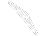 1568200045 - Electrical System: Wiper Blade for Mercedes-Benz: E53 AMG, E63 AMG S, GLA250 Image
