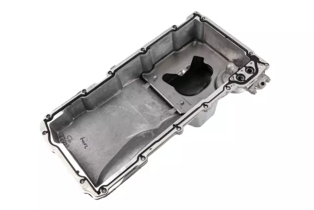 12579273 - Engine: Oil Pan for Cadillac: Escalade, Escalade ESV, Escalade EXT | Chevrolet: Avalanche 1500, Avalanche 2500, Express 1500, Express 2500, Express 3500, Silverado 1500, Silverado 1500 HD, Silverado 2500, Silverado 2500 HD, Silverado 3500, Suburban 1500, Suburban 2500, Tahoe | GMC: Savana 1500, Savana 2500, Savana 3500, Sierra 1500, Sierra 1500 HD, Sierra 2500, Sierra 2500 HD, Sierra 3500, Yukon, Yukon XL 1500, Yukon XL 2500 | Hummer: H2 Image
