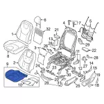 FT4Z58632A23M - : Seat Cushion Pad for Ford: Edge Image