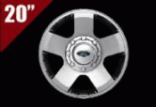 5C3Z1007V - Wheels: 20 X 8 High-Luster Polished Forged Aluminum for Ford: E-350 Super Duty, E-450 Super Duty, F-250 Super Duty, F-350 Super Duty, F-450 Super Duty, F-550 Super Duty Image