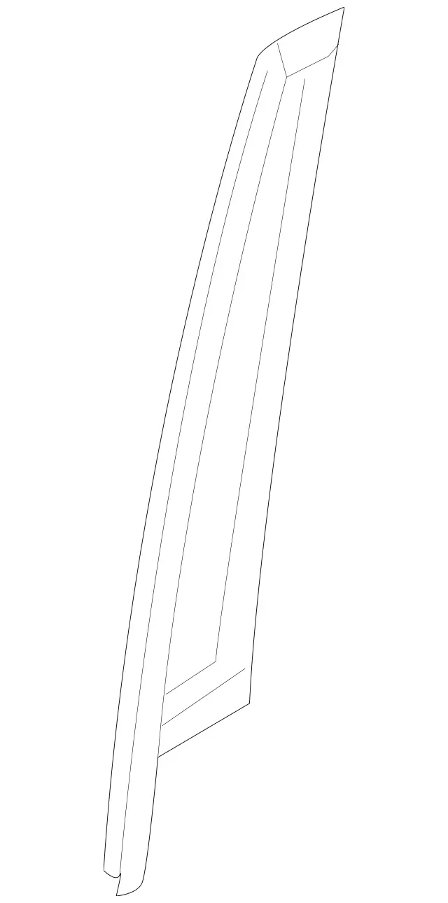 2536900287 - Driver Door: Trim Molding for Mercedes-Benz: GLC300, GLC43 AMG, GLC63 AMG Image image