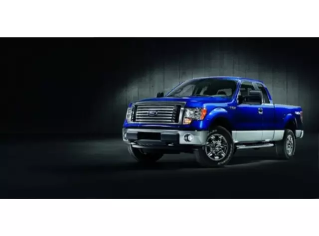 2009 thru 2014 F-150 OEM Genuine Ford Parts Chrome Billet Grille w/Emblem - Ford (CL3Z-8200-CB)