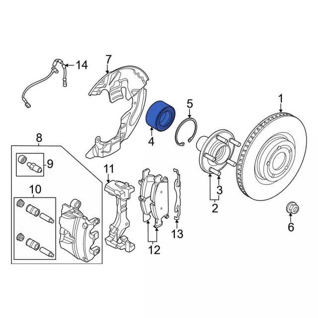 NZ6Z1215C - : Front Wheel Bearing for Ford: Maverick Image