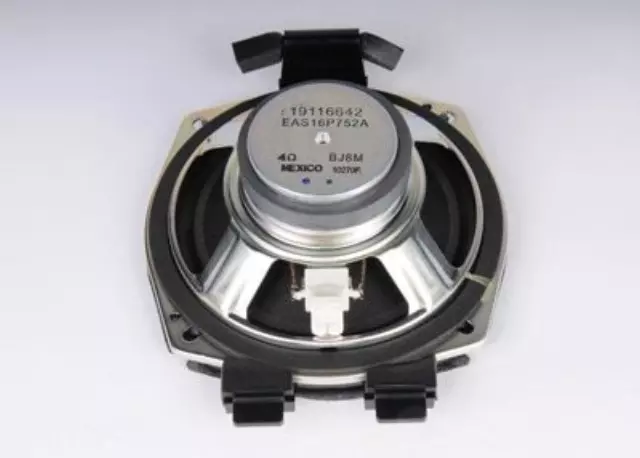 19116642 - Body: Front Dr Speaker for Cadillac: Escalade, Escalade ESV | Chevrolet: Silverado 1500, Silverado 1500 Classic, Silverado 1500 HD, Silverado 1500 HD Classic, Silverado 2500, Silverado 2500 HD, Silverado 2500 HD Classic, Silverado 3500, Silverado 3500 Classic, Silverado 3500 HD, Suburban 1500, Suburban 2500, Tahoe | GMC: Sierra 1500, Sierra 1500 Classic, Sierra 1500 HD, Sierra 1500 HD Classic, Sierra 2500, Sierra 2500 HD, Sierra 2500 HD Classic, Sierra 3500, Sierra 3500 Classic, Sierra 3500 HD, Yukon, Yukon XL 1500, Yukon XL 2500 Image