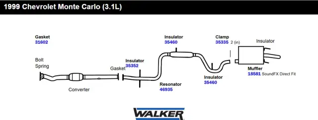 31602 - Gaskets: Exhaust Pipe Flange Gasket for Walker Exhaust Image