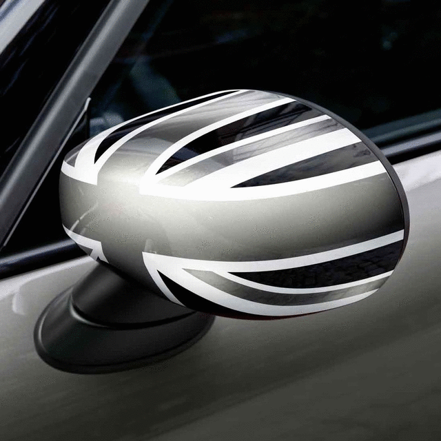 51162465789 - : Black Jack Mirror Cap, Driver Side for Mini: Cooper, Cooper Clubman Image