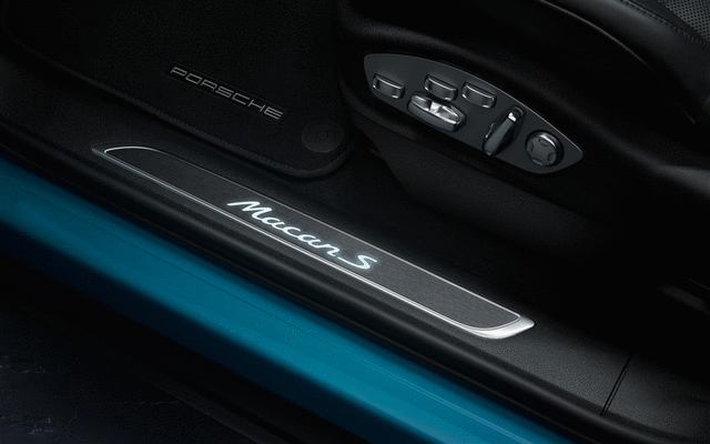 95B044810 - Exterior: 2019-2023 Porsche Macan - Door Entry Guards In Dark Silver Brushed for Porsche: Macan Image