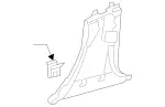 20569000257H52 - Body: Lower Center Pillar Trim for Mercedes-Benz Image
