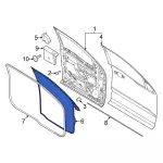 ML3Z1820530B - Body: Door Weather-Strip for Ford Image