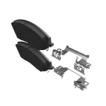 68504574AB - : Front Disc Brake Pad Kit for Mopar Image