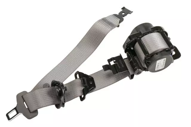 19256227 - : Dark Titanium Passenger Seat Belt with Retractor and Pre-Tensioner for Chevrolet: Traverse Image