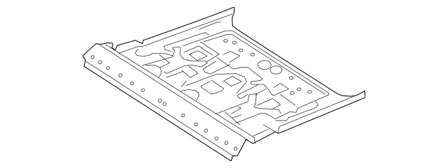 2226102561 - Substructure: Floor for Mercedes-Benz: Maybach S550, Maybach S560, Maybach S600, Maybach S650, S450, S550, S550e, S560, S600, S63 AMG, S65 AMG Image