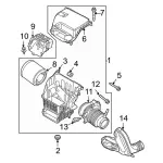 MB3Z9600P - : Air Cleaner Assembly for Ford Image