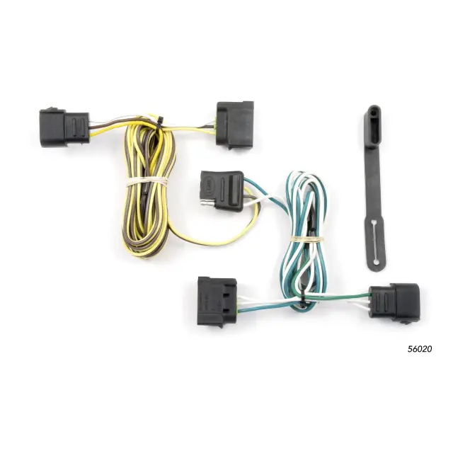 56020 - Electronics: Custom Wiring, 4-Way Flat Output, Select Ford E-150, E-250, E-350 Super Duty for CURT Image