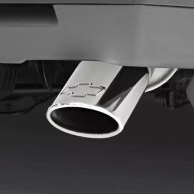 84439200 - Exterior: 3.6L or 5.3L Polished Stainless Steel Single Outlet Exhaust Tip with Bowtie Logo for ACDelco Image