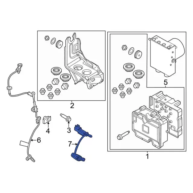 ABS Wheel Speed Sensor - Ford (MB3Z-2C190-H)