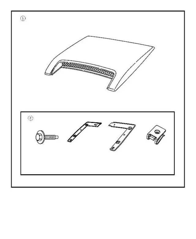 5166486AB - Mopar Accessories - Component Parts: Attachment Hardware Kit for Mopar Image image