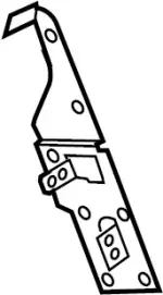 28039CG000 - : AM/FM CD Cassette Bracket for INFINITI: FX35, FX45 Image