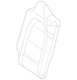 17692082009E43 - Body: Seat Back Cover for Mercedes-Benz Image