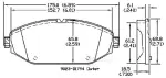 13057361 - : Disc Brake Pad Set for OmniParts Image