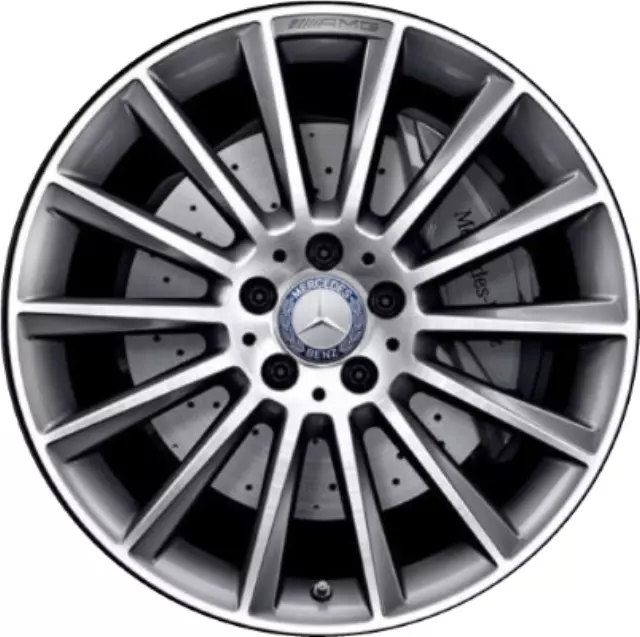 20540166007X23 - Wheels: Wheel AMG Multi-Spoke 48.3 Cm (19 Inch) for Mercedes-Benz: C300, C350e, C43 AMG, C63 AMG, C63 AMG S Image