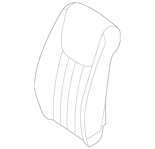 25191009938K62 - Body: Seat Back Cover for Mercedes-Benz Image