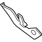 JL1Z78310A91B - Body: Front Trim Retainer Bracket for Ford Image