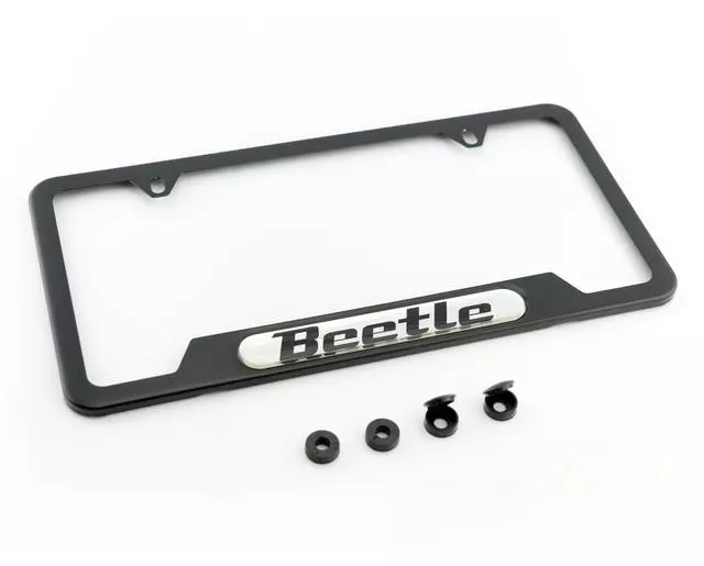 License Plate Frame - Beetle - Black - Volkswagen (5C0-071-801-K)