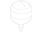 2213270215 - Springs, Suspension and Hydraulics: Pressure Reservoir for Mercedes-Benz Image