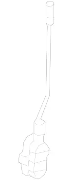 2077200100 - Front Doors: Securing Rod for Mercedes-Benz Image