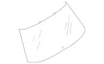 2127401100 - : Rear-Panel Window for Mercedes-Benz: E350, E63 AMG, E63 AMG S Image