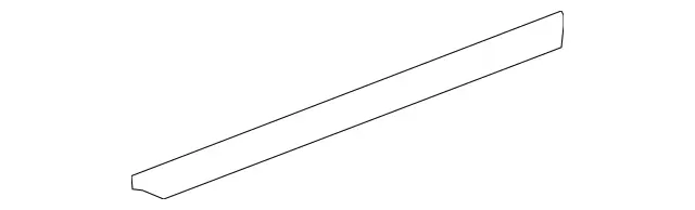 2047250265 - Driver Door: Sealing Rail for Mercedes-Benz: C250, C300, C350 Image image