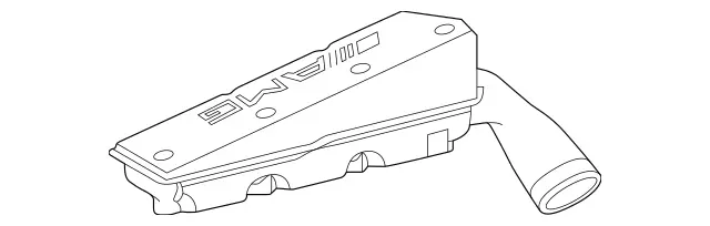 1120980107 - Engine: Air Duct for Mercedes-Benz Image