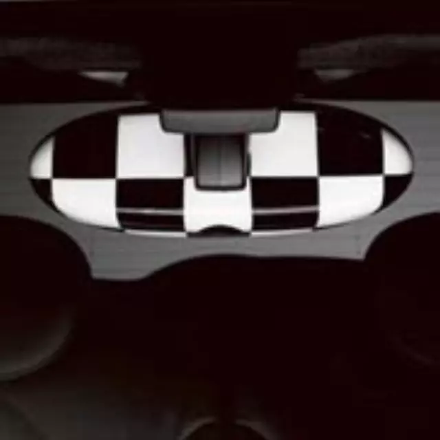 82252336856 - : Interior Mirror Cover, Checkered Flag for Mini Image