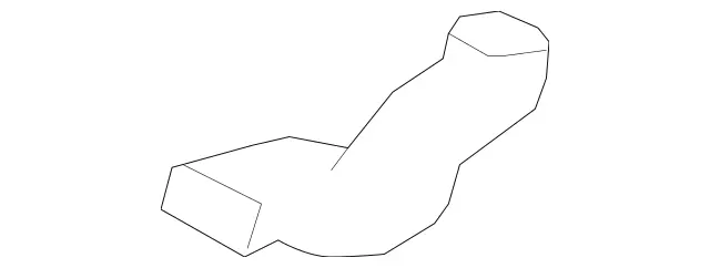 2518310946 - Body: Rear Duct for Mercedes-Benz Image