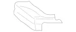 2039200650 - Rear Seat Bench: Padding for Mercedes-Benz Image