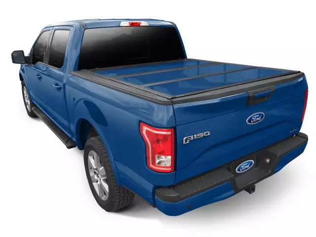 VJL3Z84501A42CJ - : Tonneau Cover, Painted Hard Folding By Undercover, For 5.5 Bed, Velocity Blue for Ford: F-150 Image