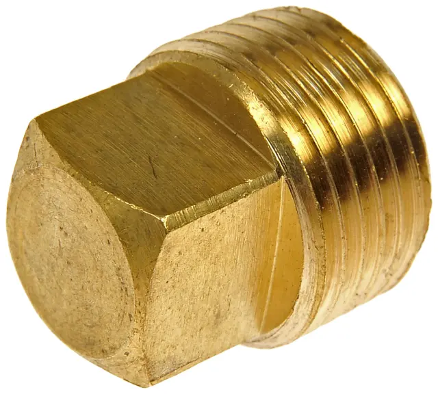 785072D - Hardware and Service Supplies: Brass Pipe Plug - Square Head - 3/8 In. MNPT for Dorman Image