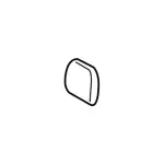 JC3Z28501A04FA - Body: Headrest Cover for Ford: F-250 Super Duty, F-350 Super Duty Image