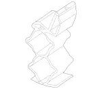 2196280224 - Cowl, Front Panel: Strut for Mercedes-Benz Image