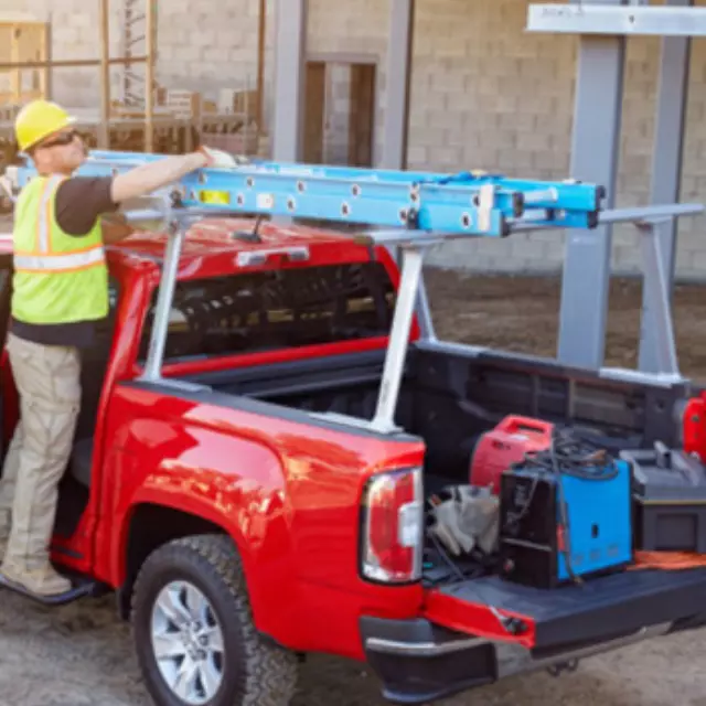 19299115 - Hauling: Rack Ladder Rack System - 2 Cross Bars for Chevrolet: Colorado, Silverado 1500, Silverado 1500 Classic, Silverado 1500 HD Classic, Silverado 2500 HD, Silverado 2500 HD Classic, Silverado 3500 Classic, Silverado 3500 HD | GMC: Canyon, Sierra 1500, Sierra 1500 Classic, Sierra 1500 HD Classic, Sierra 2500 HD, Sierra 2500 HD Classic, Sierra 3500 Classic, Sierra 3500 HD Image