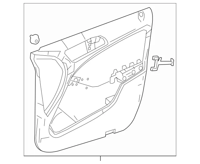 2427202700 - Front Doors: Door Trim for Mercedes-Benz Image