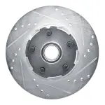 63154040R - : DFC Brake Rotor - Drilled and Slotted - Silver for DYNAMIC FRICTION Image