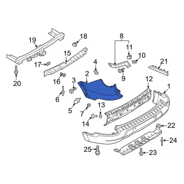 MB5Z17810ADPTM - Body: Cover Extension for Ford: Explorer Image