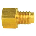 BLF23B - : Brass Adapter, Female(7/16-24 Inverted), Male(3/8-24 Inverted), 1/bag for AGS Image