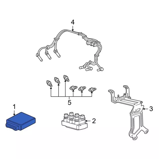 1U7Z12A650CLB - Engine: Engine Control Module (ECM) for Ford: Explorer Sport Trac Image