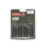 76641NBC - : Original Gorilla Lock Set Duplex Acorn 13/16"&amp;7/8" Dual Hex 14x1.5 Black 4Pk for Gorilla Automotive Image