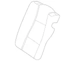 16792003029H93 - Body: Seat Back Cover for Mercedes-Benz Image
