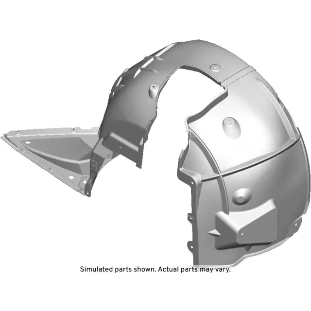 23158206 - : Fender Liner - Passenger Side (RH) for Cadillac: CTS Image