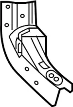 G67B55NAMA - Body: Rail Support for INFINITI: QX50, QX55 Image